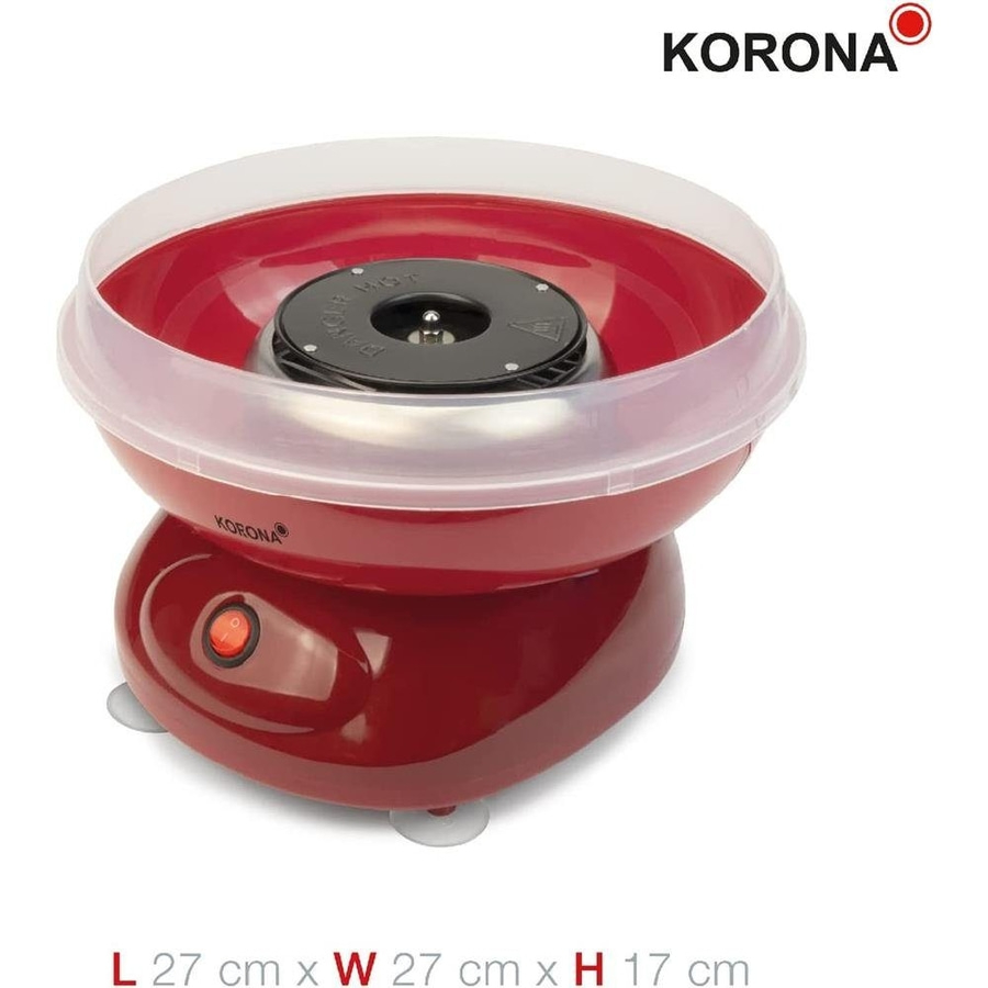 KORONA Zuckerwattemaschine 41200 inkl. Messlöffel & 10x Holzstäbchen NEU