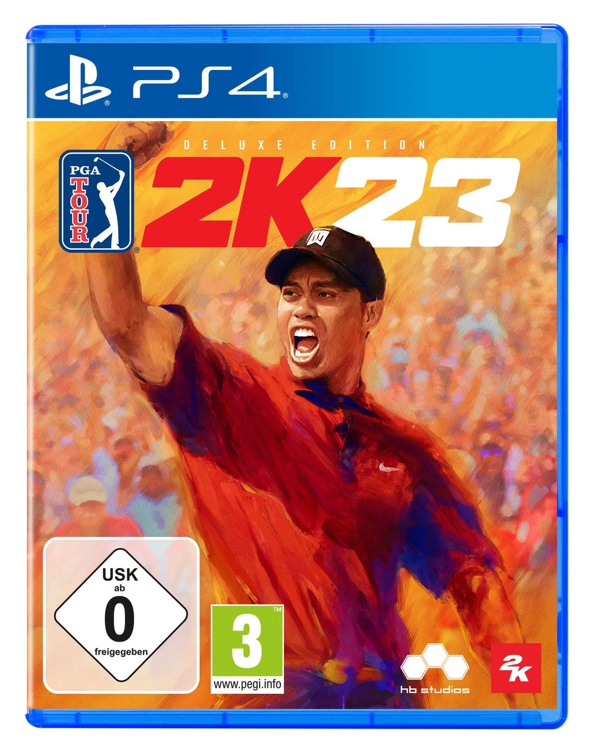 PGA Tour 2K23 Deluxe Edition Cover mit Tiger Woods und USK-Siegel