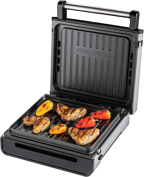 GEORGE FOREMAN Kontaktgrill Smokeless 28000-56 Sandwich Panini Maker Tischgrill