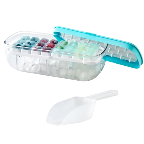 BETTY BOSSI Eiswürfelform mit Aufbewahrungsbox 48 Eiswürfel BPA-frei