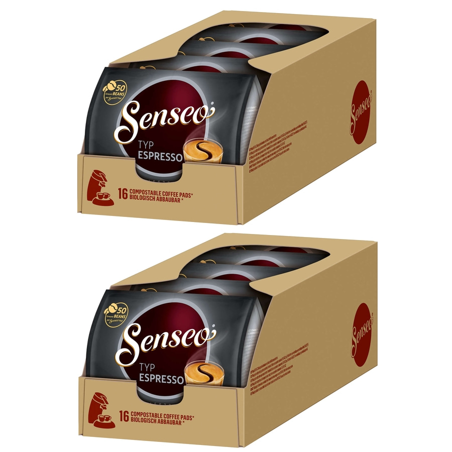SENSEO Pads Typ Espresso Senseopads kräftig 10x 16 Kaffeepads - 160 Getränke