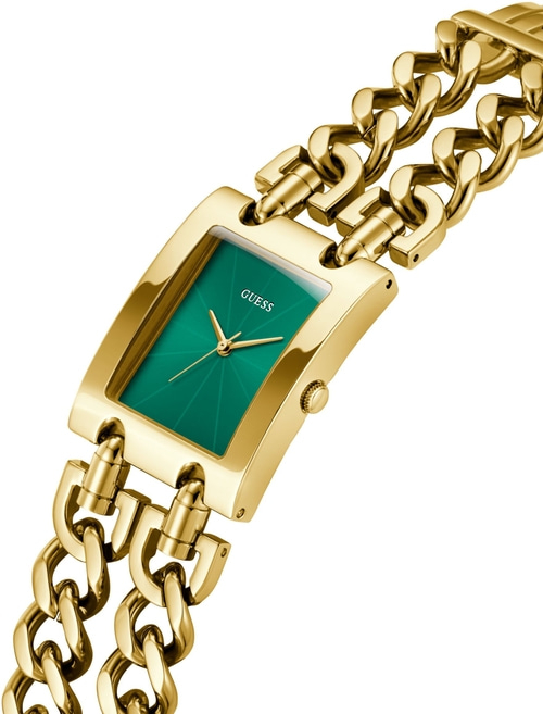 GUESS Quarzuhr HEAVY METAL GW0740L2 Armbanduhr Damenuhr Edelstahlarmband B-Ware