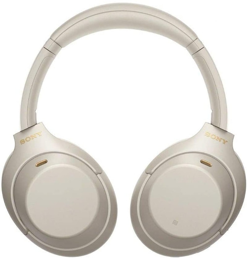 Beige Sony Kopfhörer, Over-Ear-Kopfhörer, Nahaufnahme, Produktfotografie, Studioaufnahme