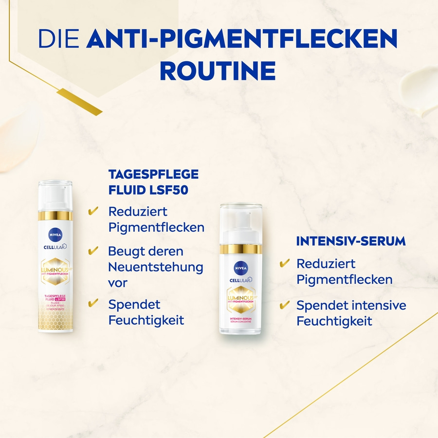 NIVEA Cellular Luminous630® Tagespflege LSF50 40ml + Intensiv Serum 30ml Set