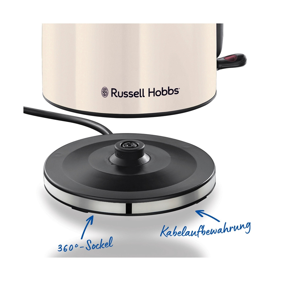 RUSSELL HOBBS Wasserkocher Colours Plus Jasmine 28510-70 1,7L 2400W Cremeweiß
