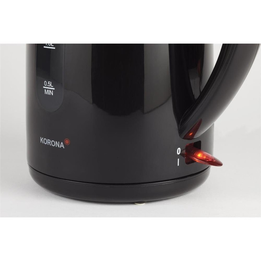 KORONA Wasserkocher 20130 kabellos Retro-Stil 1,7L 2200 Watt schwarz NEU