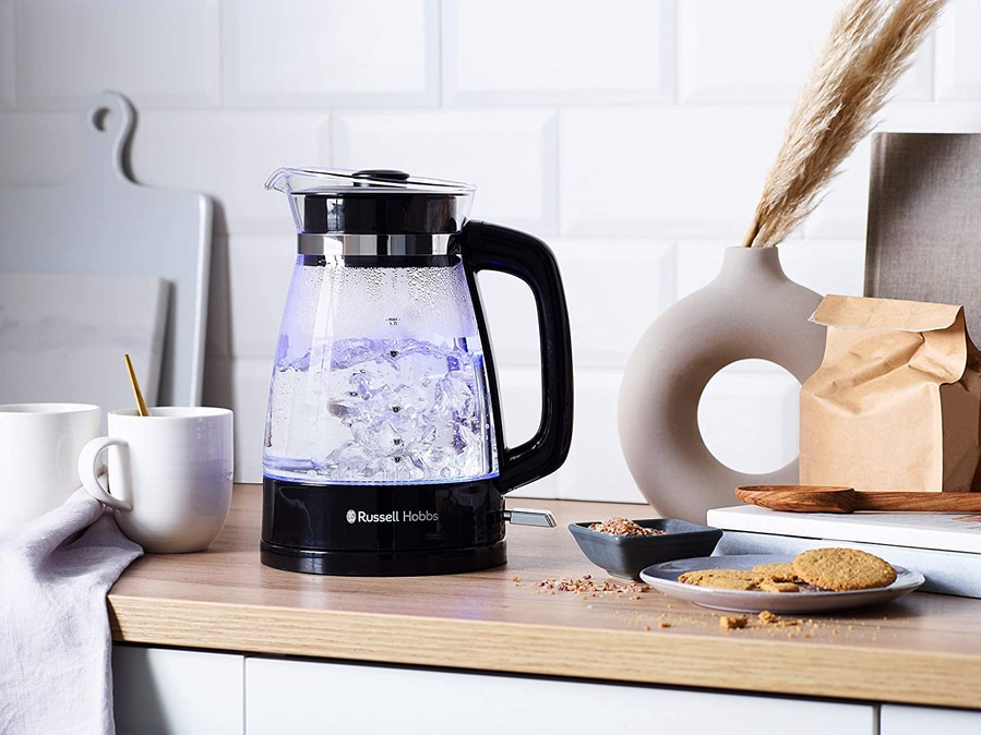 RUSSELL HOBBS Wasserkocher Glas Classic 26080-70 LED-Beleuchtung 1,7L 2400W