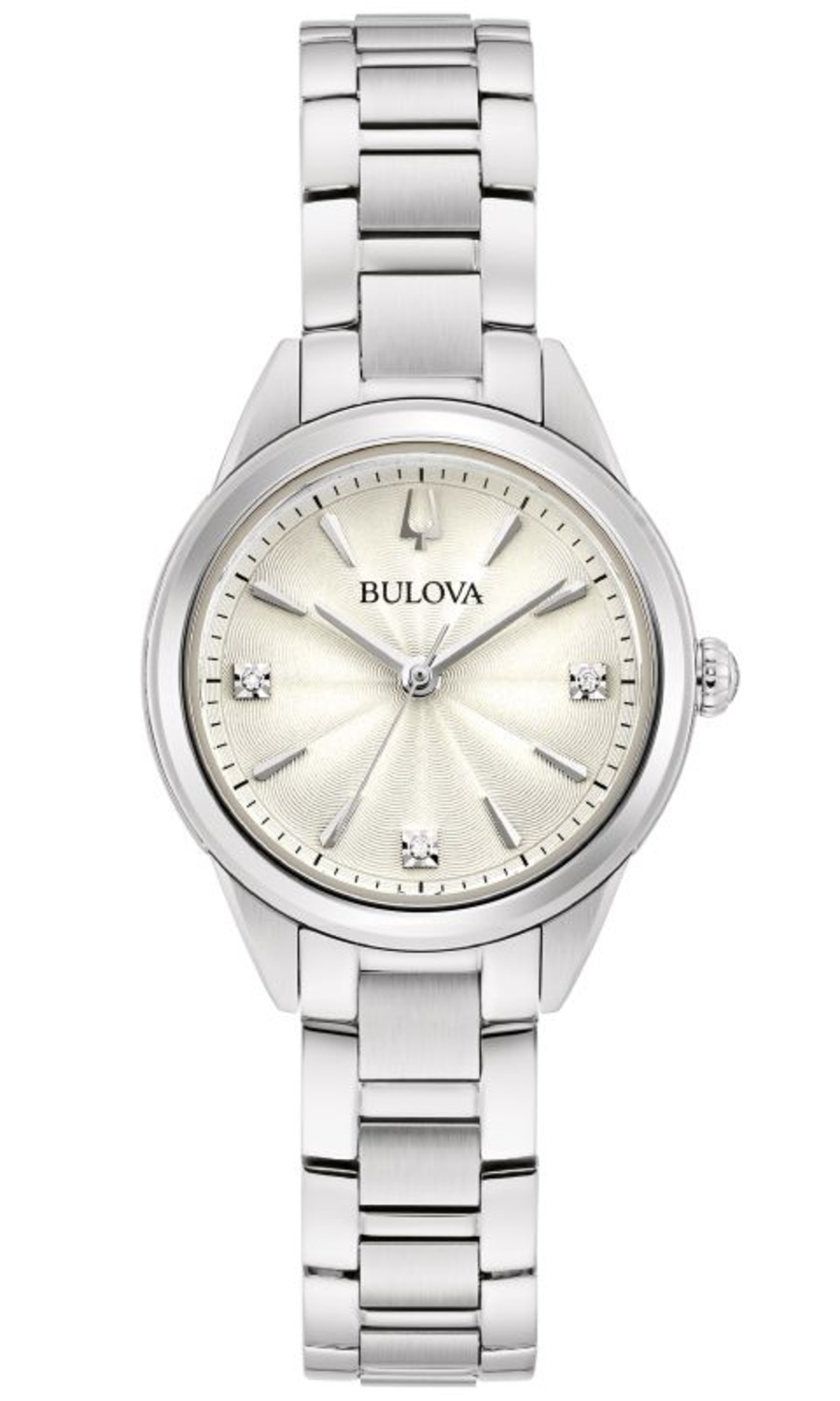 Bulova Damen Armbanduhr 96P219 Damenuhr Uhr Quarz Edelstahl B-Ware