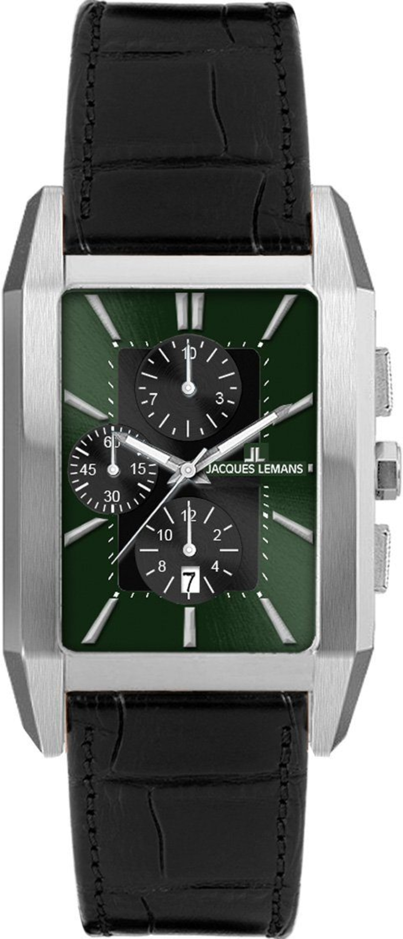 JACQUES LEMANS Herrenarmbanduhr 1-2161E Quarz Chronograph Datum 34x52 mm B-WARE