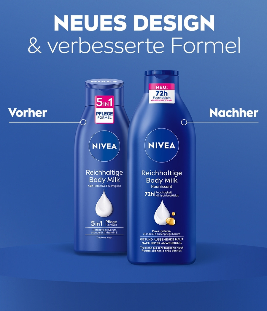 NIVEA Body Reichhaltige Milk 3 x 400ml