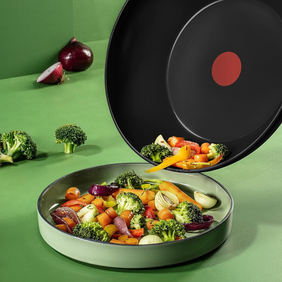 TEFAL Wokpfanne Ø 28 cm Pfanne Wok Universalpfanne Antihaft Thermo Spot