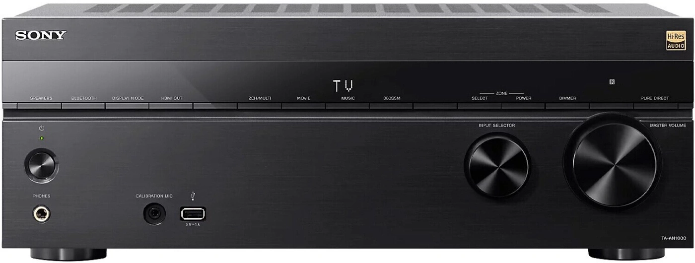 Sony TA-AN1000 AV Receiver mit Hi-Res Audio und vielen Knöpfen