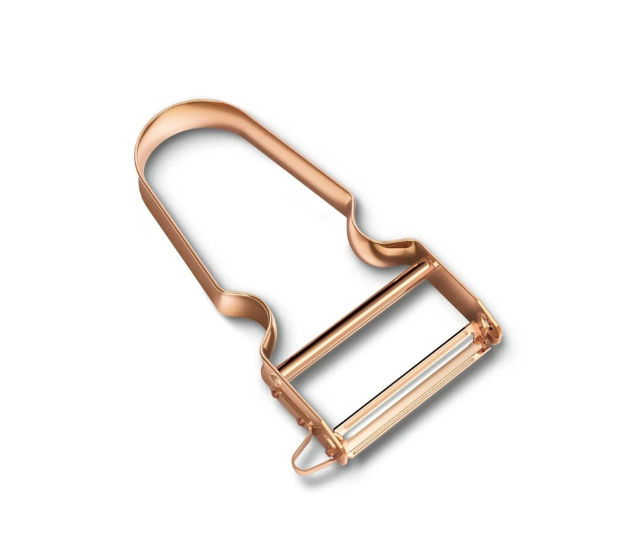 VICTORINOX REX Sparschäler Aluminium gerade Schliff rose gold