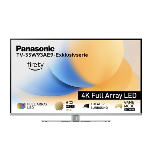 Panasonic Fernseher mit Fire TV, 4K Full Array LED, Theater Surround und Game Mode Extreme.