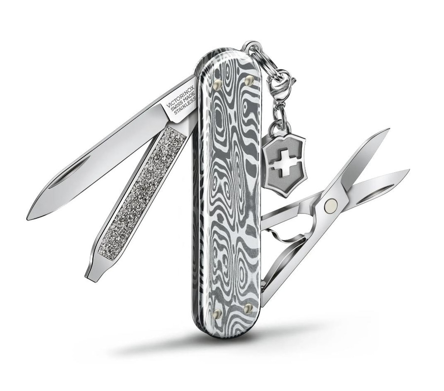 VICTORINOX Schweizer Taschenmesser Damaststeel Classic SD Brilliant Odin Heim