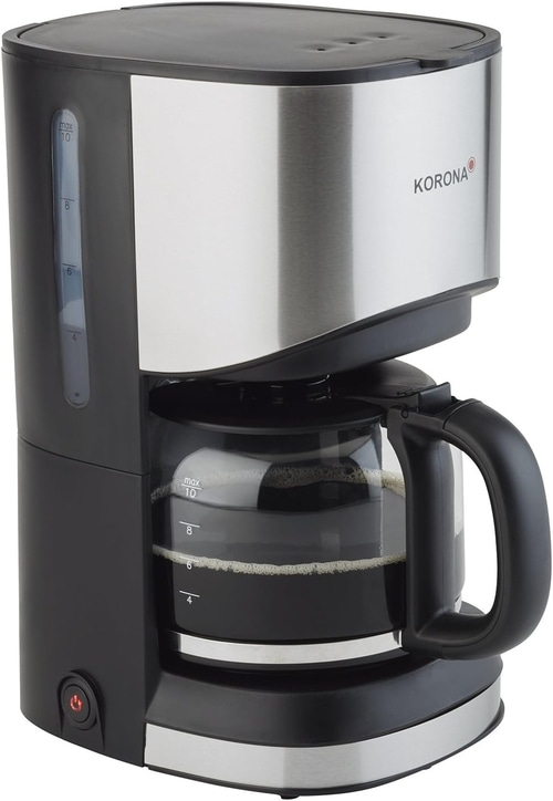 KORONA Filter-Kaffeemaschine 10252 1,25 Liter 10 Tassen 900 Watt schwarz NEU
