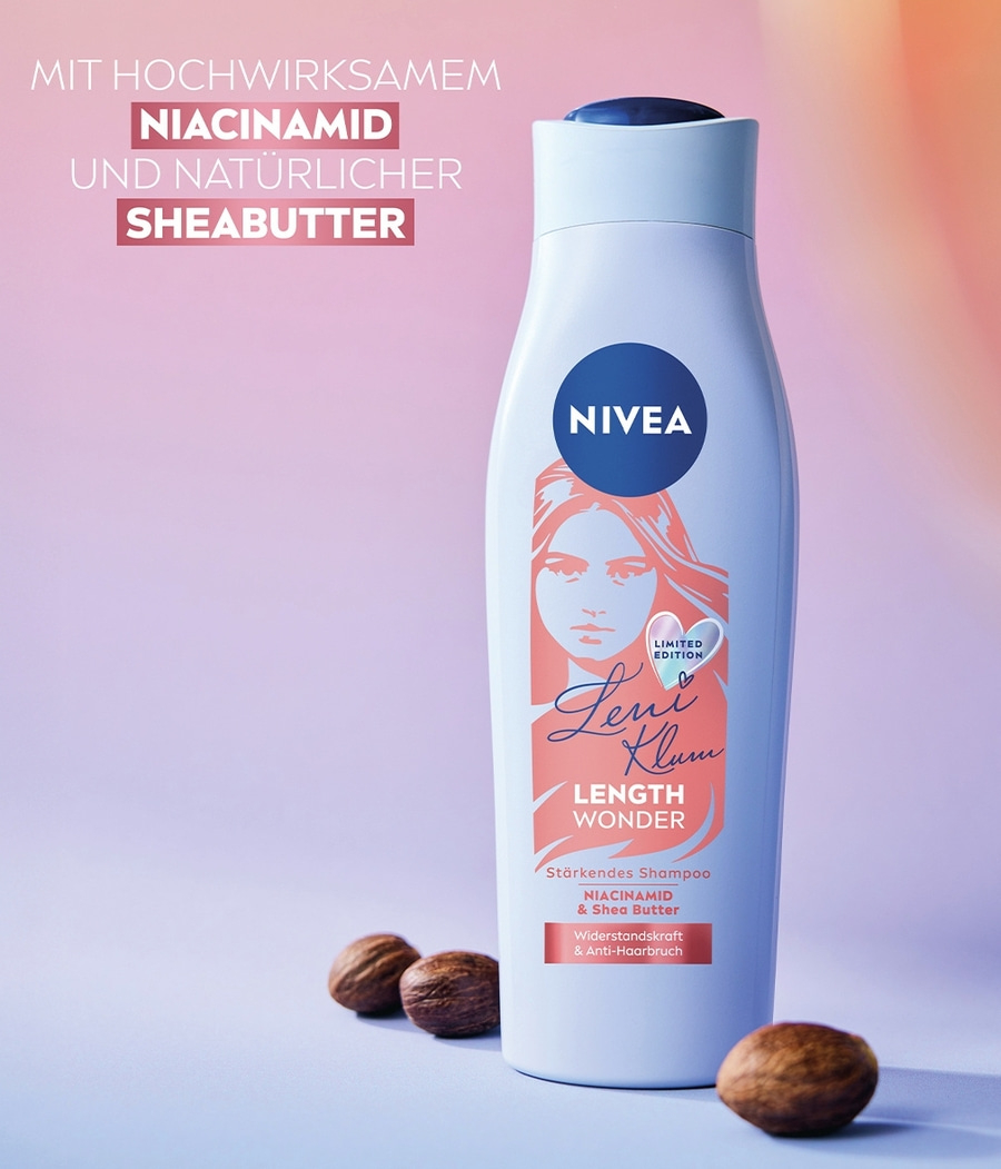 NIVEA Leni Klum Limited Edition Length Wonder Shampoo, Spülung, Haarmaske 3-tlg.