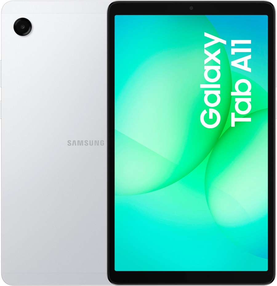 Samsung Galaxy Tab A11 auf weißem Hintergrund