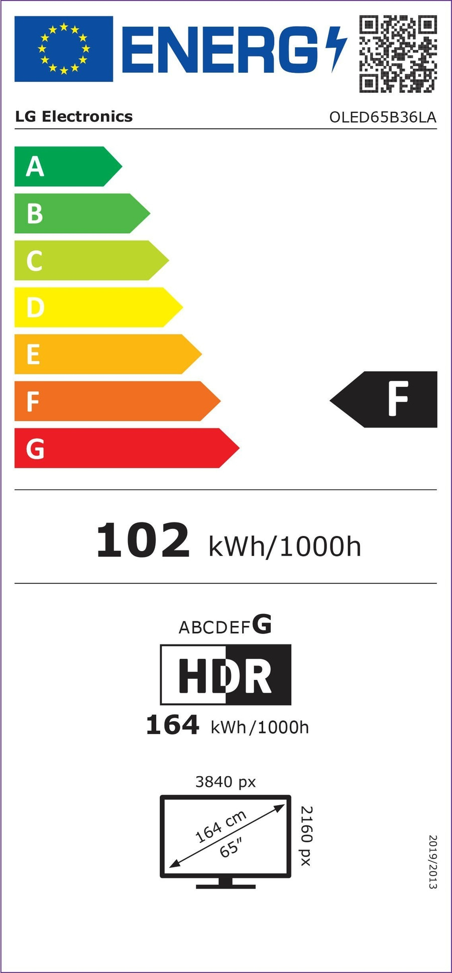 LG Smart-TV OLED65B36LA 164 cm/65 Zoll 4K Ultra HD Single Triple Tuner B-WARE