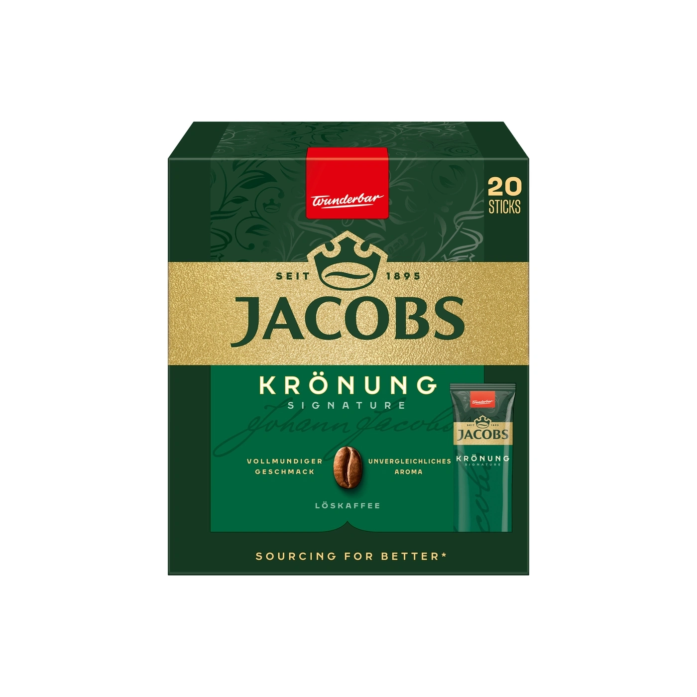 Jacobs Krönung Signature Löskaffee mit 20 Sticks