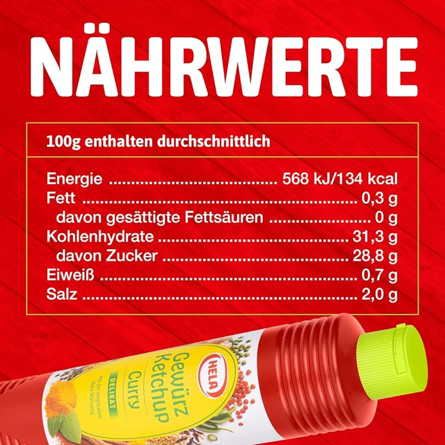 HELA Curry Gewürz Ketchup delikat 12x 300ml Karton Sonderposten MHD 31.05.2026