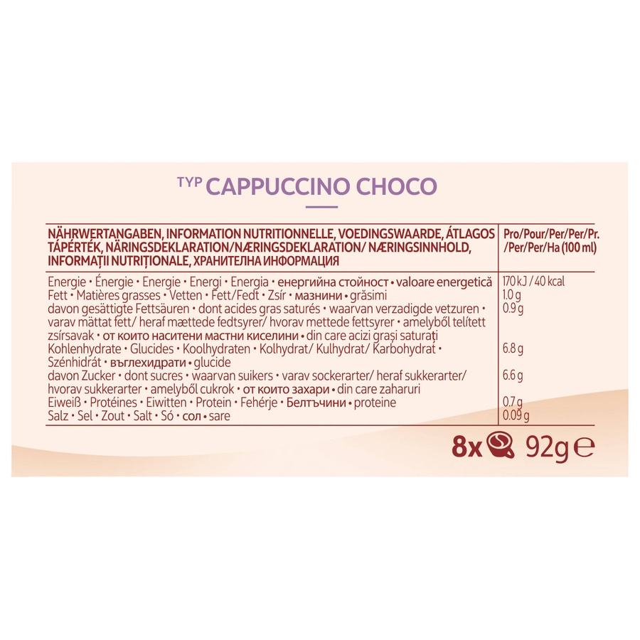 SENSEO Pads Typ Cappuccino Choco Senseopads 80 Getränke Kaffeepads
