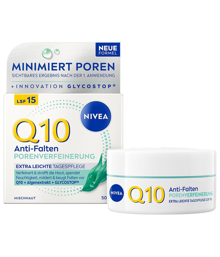 NIVEA Q10 Anti-Falten Power Porenverfeinernde Tagespflege 50 ml LSF 15
