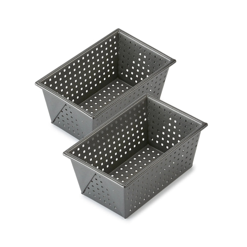 BETTY BOSSI Brotbackform Knusper - 2 Stk. Brot Backen Blech Anthrazit NEU