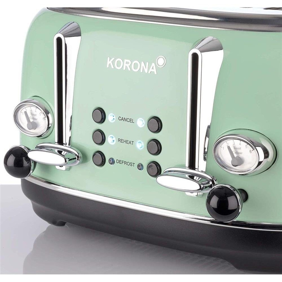 KORONA 4 Scheiben Toaster 21675 Analoge Anzeige 2 separate Röstbereiche NEU