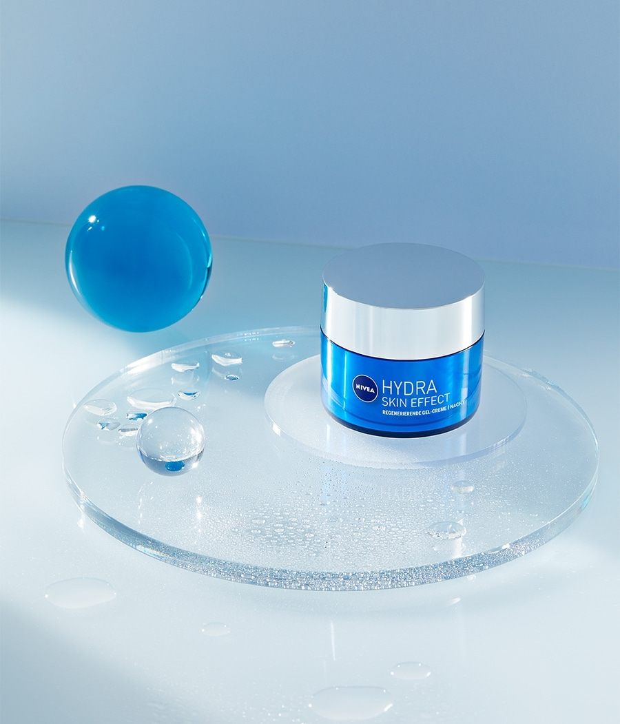 NIVEA Hydra Skin Effect regenerierende Gel Creme Nachtpflege pures Hyaluron 50ml