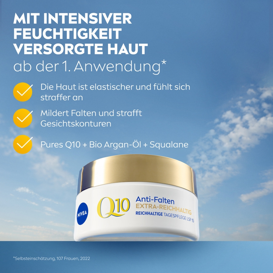 NIVEA Q10 Anti-Falten Extra-Reichhaltige Tagespflege LSF 15