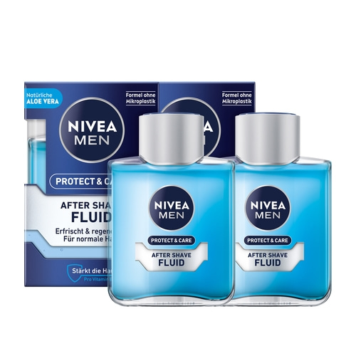NIVEA MEN After Shave Protect & Care Fluid Aloe Vera sanft erfrischend 2 x 100ml