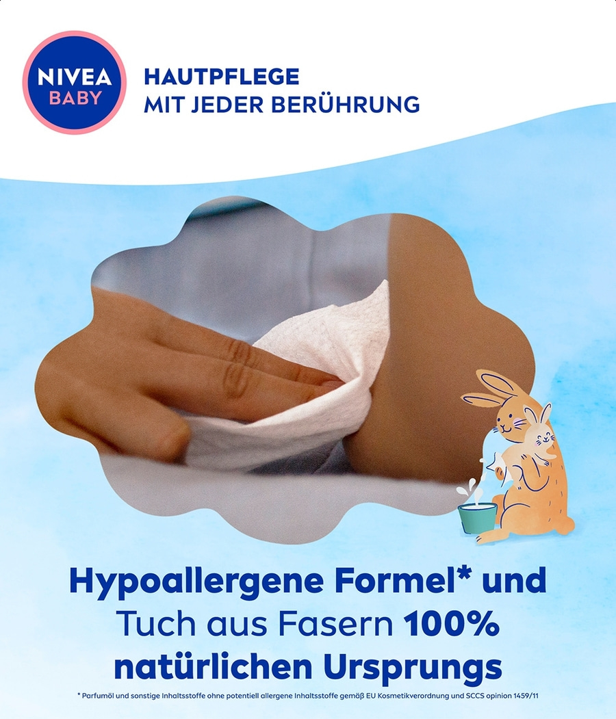 NIVEA Baby Aqua Feuchttücher 4x57 Stück