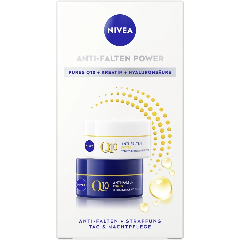 Nivea Anti-Falten Power Q10 Tages- und Nachtpflege Set mit Hyaluronsäure