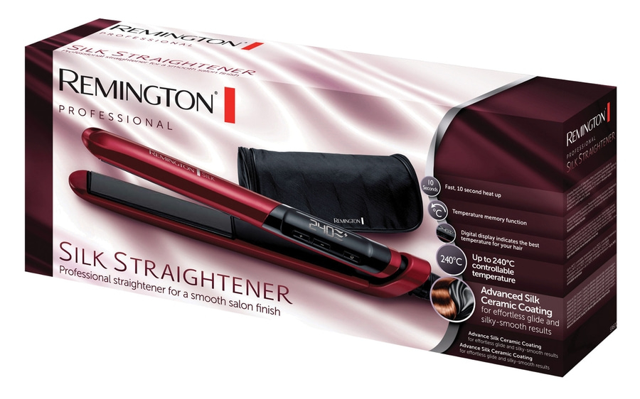 REMINGTON Haarglätter Glätteisen S9600 Silk Display 150-235°C Haartyp-Skalierung