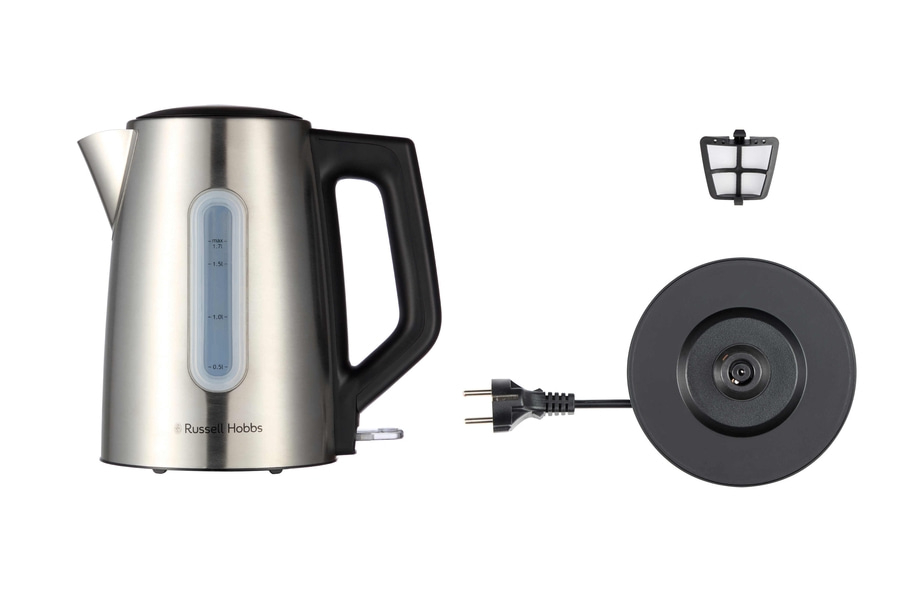 RUSSELL HOBBS Wasserkocher Heaton 27380-70 Edelstahl 1,7 L 360° Sockel 2400 W