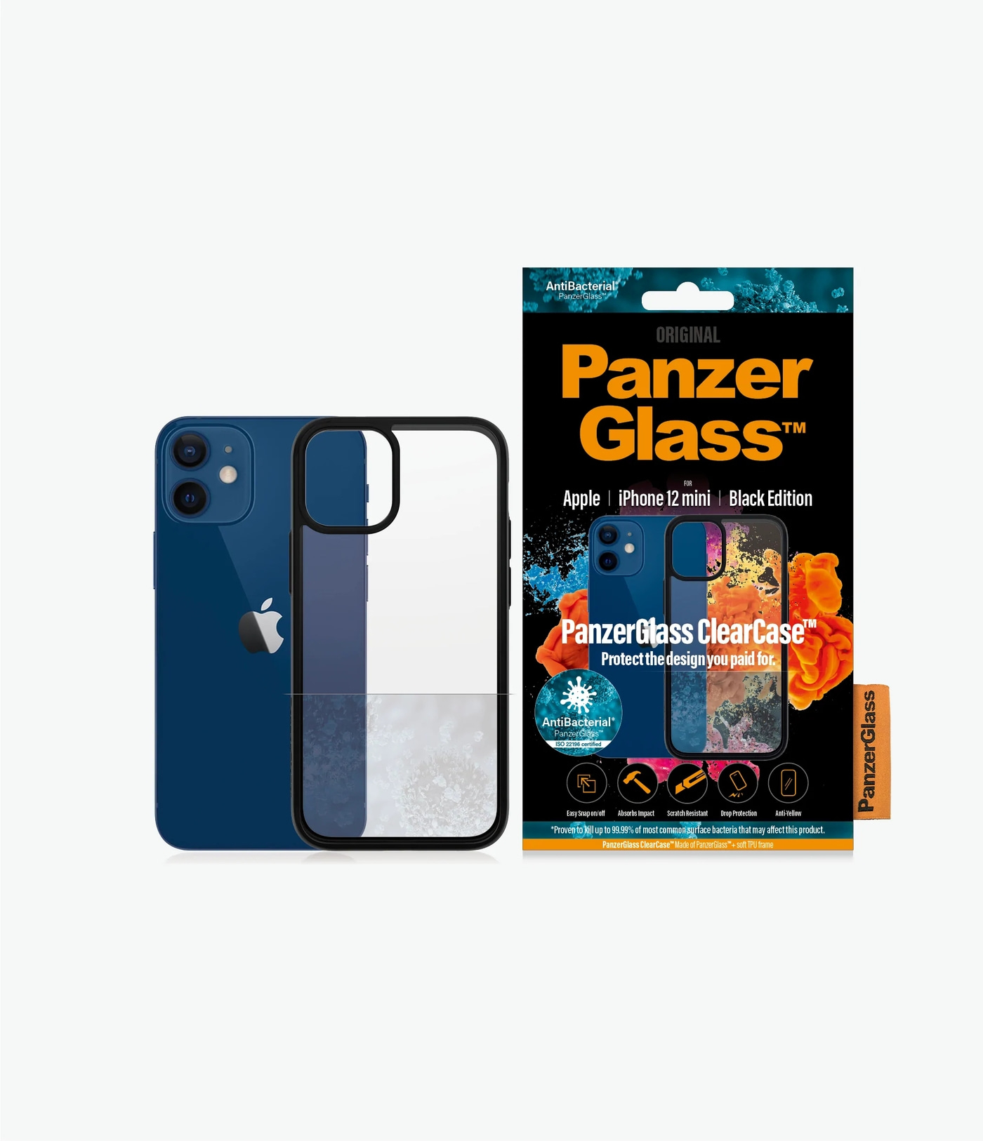 PANZERGLASS Schutzhülle Clear Case iPhone 12 Pro Max Handyhülle TPU Hülle