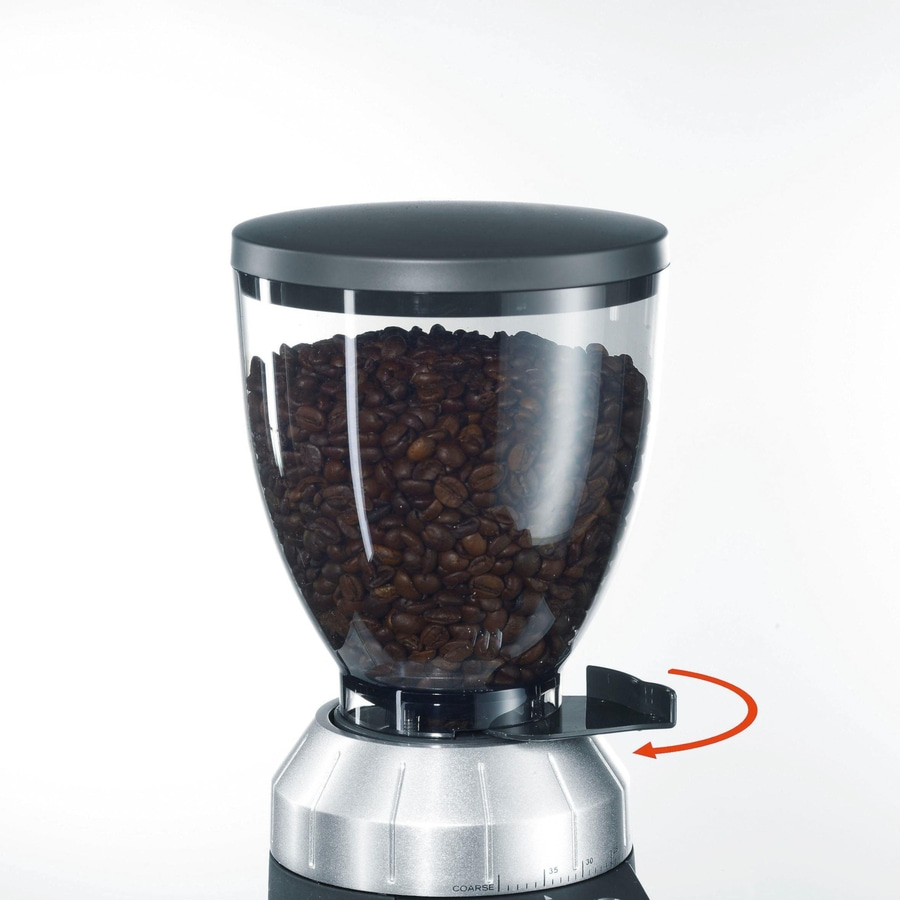 GRAEF Kaffeemühle CM 800 40 Mahlgradeinstellungen elektrische Mühle silber
