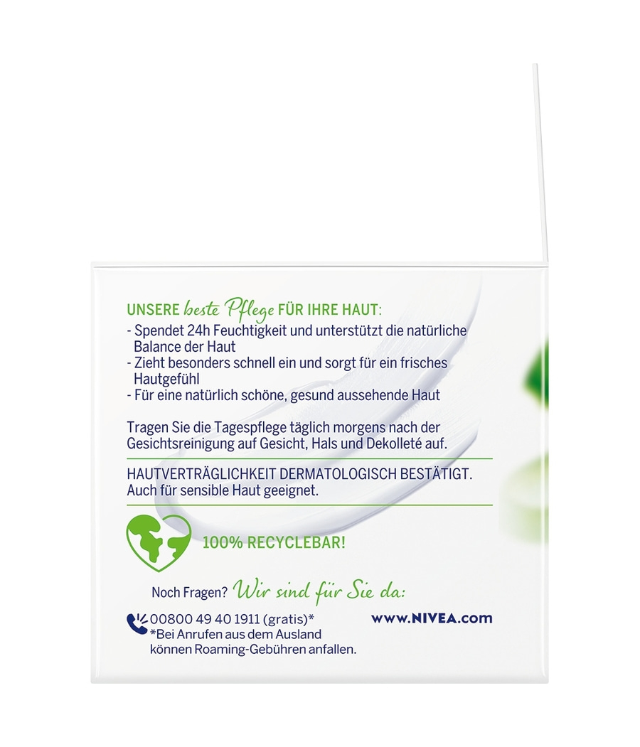 NIVEA Tagespflege Natural Balance feuchtigkeitsspendend 24h Feuchtigkeit 2x 50ml
