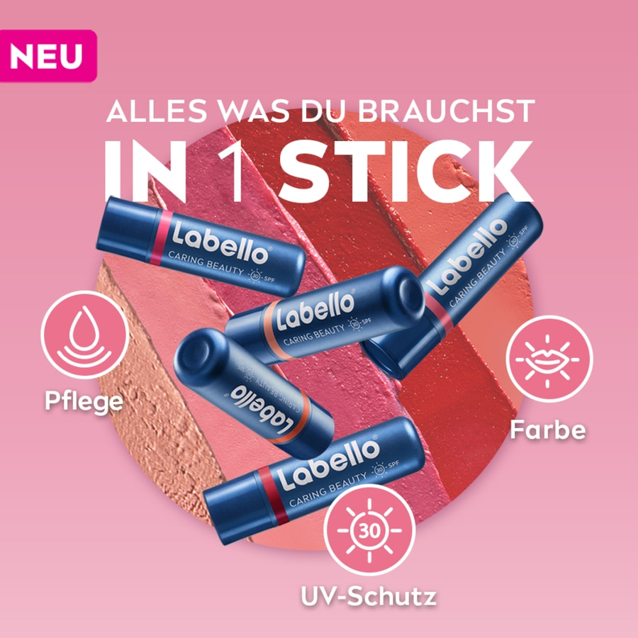 Labello Lippenpflege: Pflege, Farbe, UV-Schutz in 1 Stick, neu