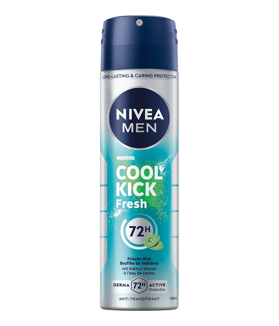 Nivea Men Cool Kick Fresh Deo Spray mit 72H Schutz.