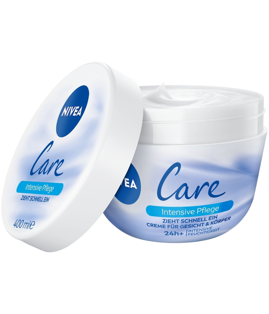 NIVEA Care Pflegecreme 24h+ Feuchtigkeit schnell einziehend Body Lotion 2x 400ml