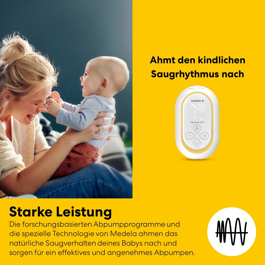 MEDELA Freestyle™ Mini Classic elektrische Einzelmilchpumpe klein leistungsstark