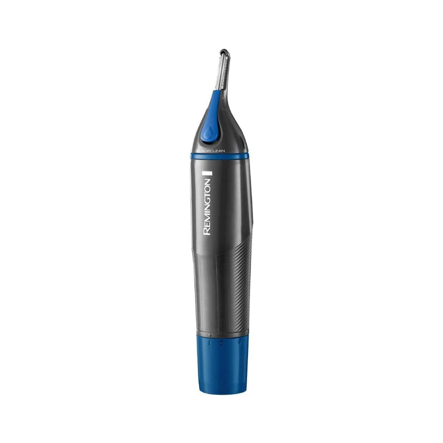 Remington Nasen- und Ohrenhaartrimmer, blau und schwarz, Nahaufnahme
