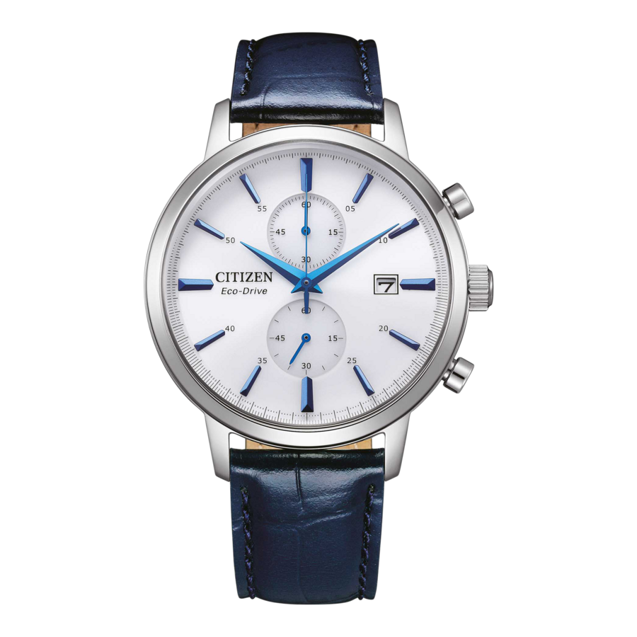 CITIZEN Herren Armbanduhr CA7069-16A Solar Chronograph Lederarmband 42 mm B-Ware