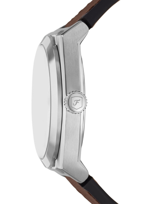 FOSSIL Armbanduhr Herren EVERETT FS6071 Quarzuhr Lederarmband 42mm B-WARE