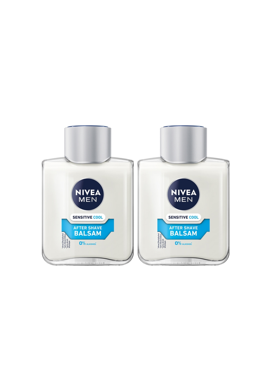 NIVEA MEN After Shave Sensitive Cool Balsam mild erfrischend 0% Alkohol 2x 100ml