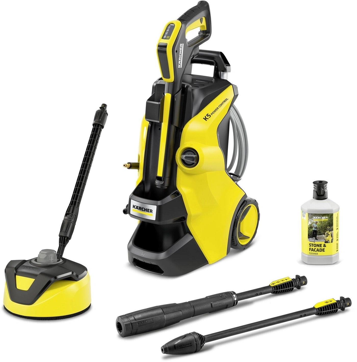 Kärcher K5 Power Control Hochdruckreiniger mit Zubehör und Reinigungsmittel