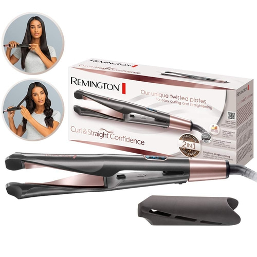 REMINGTON 2-in-1 Haarglätter Lockenstab Curl&Straight Confidence S6606 Wellen