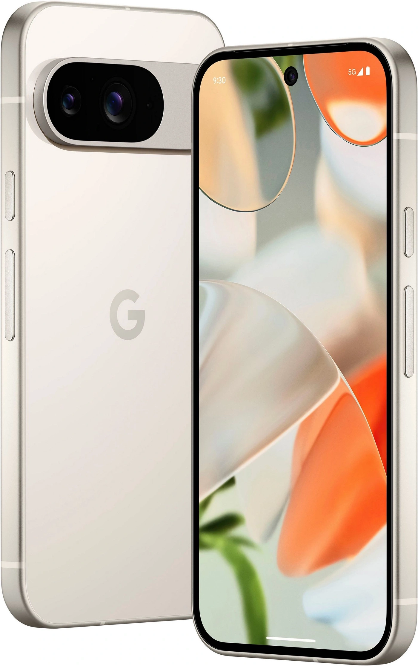 Google Pixel 7 Smartphone mit Dual-Kamera und silbernem Gehäuse